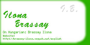 ilona brassay business card